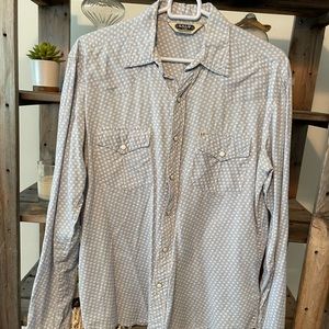 Men’s Salt Valley Powder Blue Long Sleeve Button Down Shirt